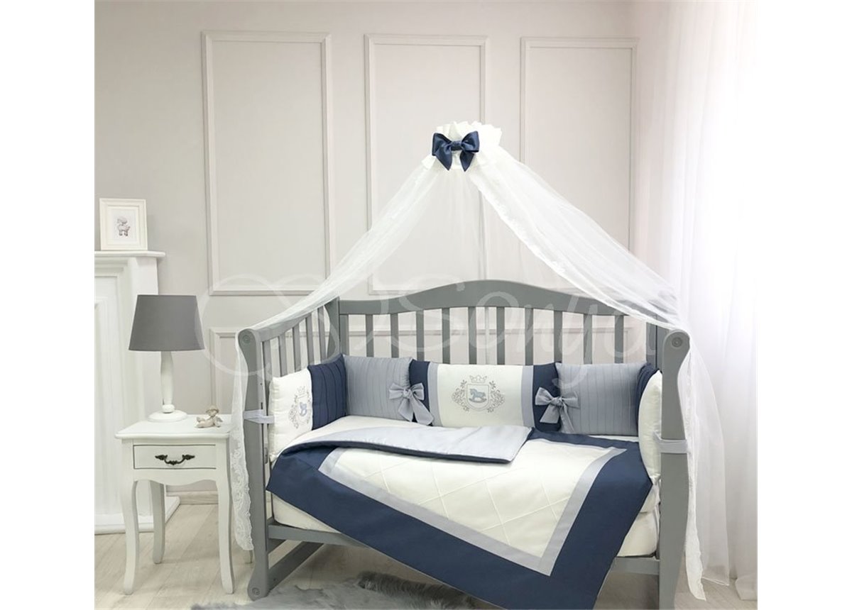 Комплект Royal синий (7 предметов) Маленькая Соня