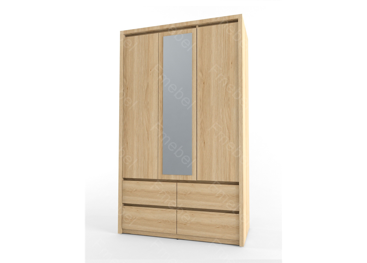 Шкаф трехдверный с зеркалом NOT Fmebel