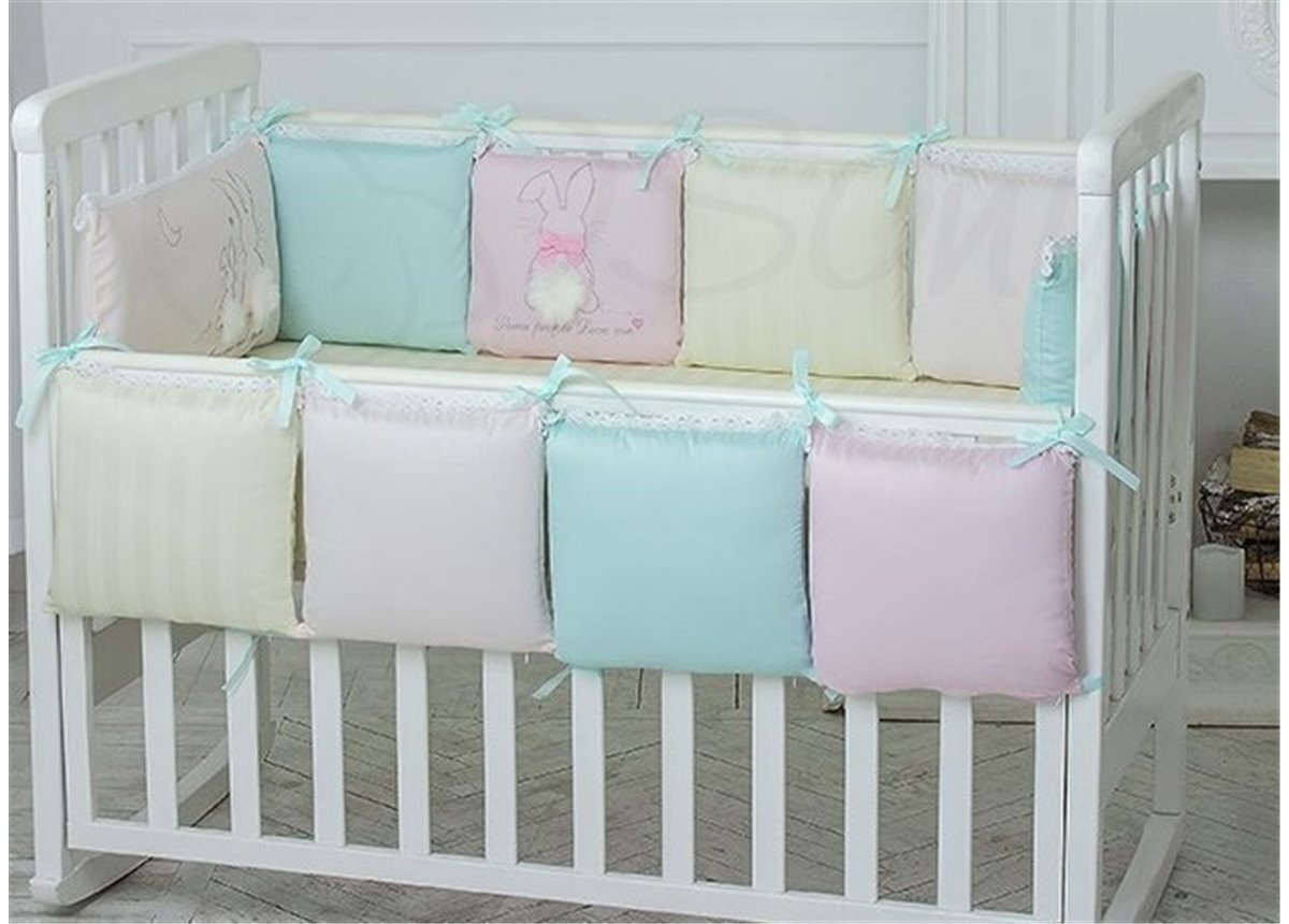 Комплект Зайчики розовый (6 предметов) Маленькая Соня