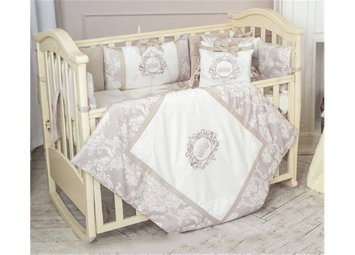 Комплект Fiori серый (7 предметов) Маленькая Соня