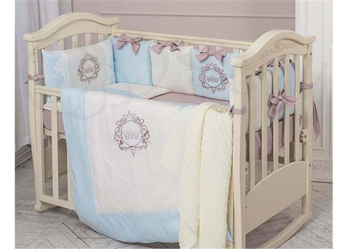 Комплект Elegance голубой (6 предметов) Маленькая Соня