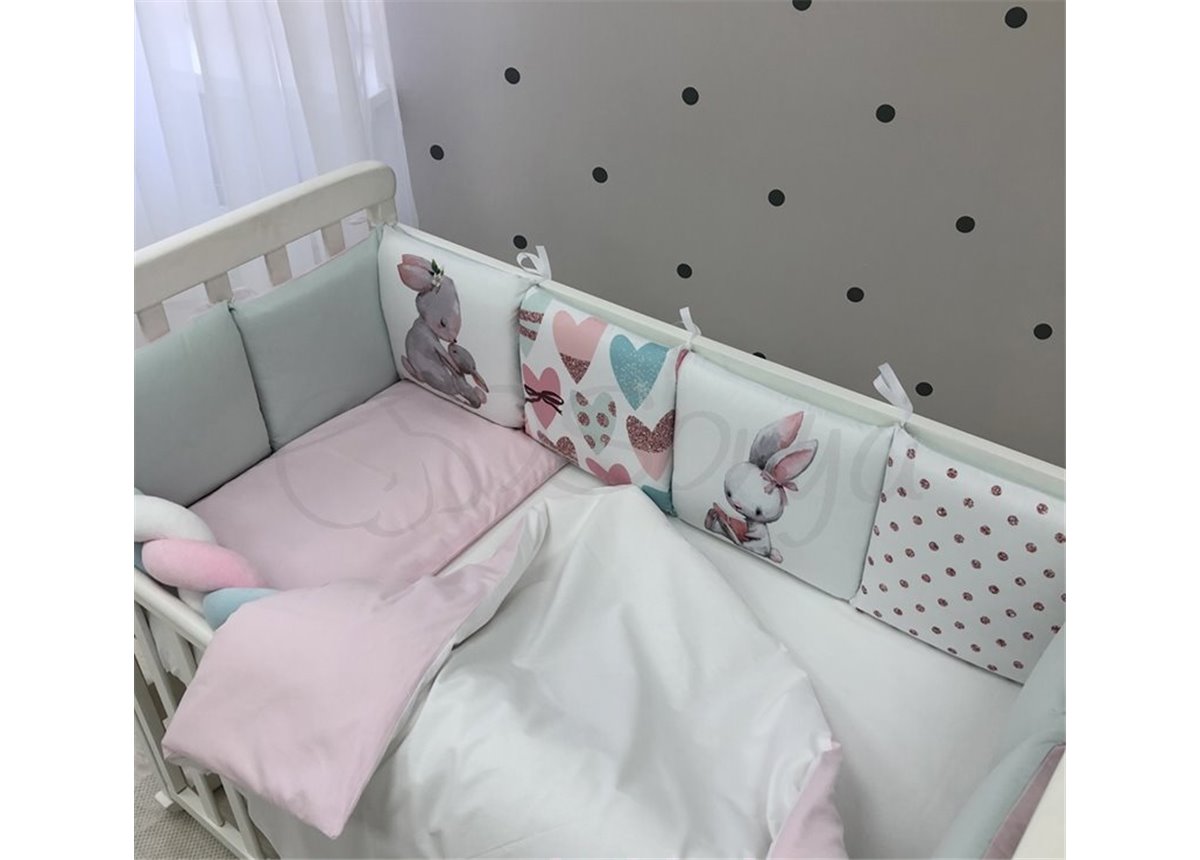 Комплект Art Design Зайчики розовый (6 предметов) Маленькая Соня