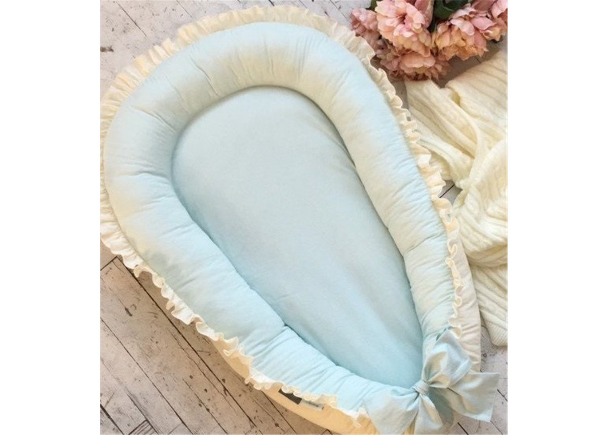 Кокон универсальный однотонный мята 90х65 Маленькая Соня