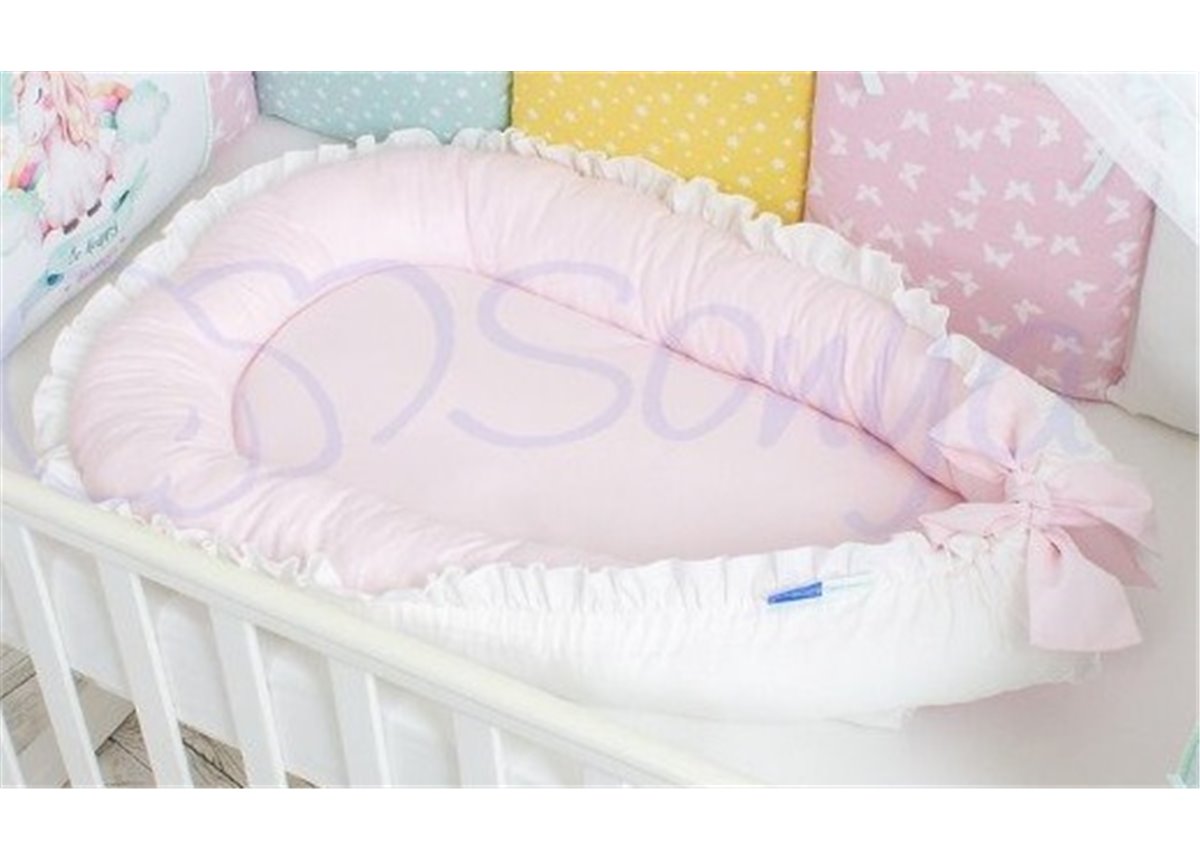 Кокон универсальный однотонный розовый 90х65 Маленькая Соня