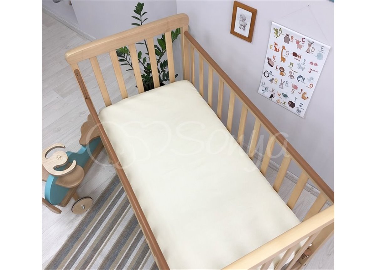 Простынь детская ванильный н/р 60х120 Маленькая Соня