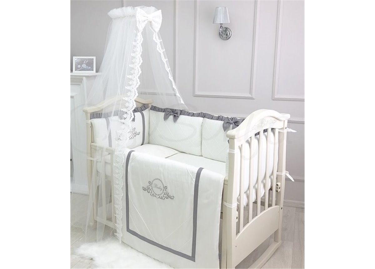 Комплект Belissimo серый 7 предметов Маленькая Соня