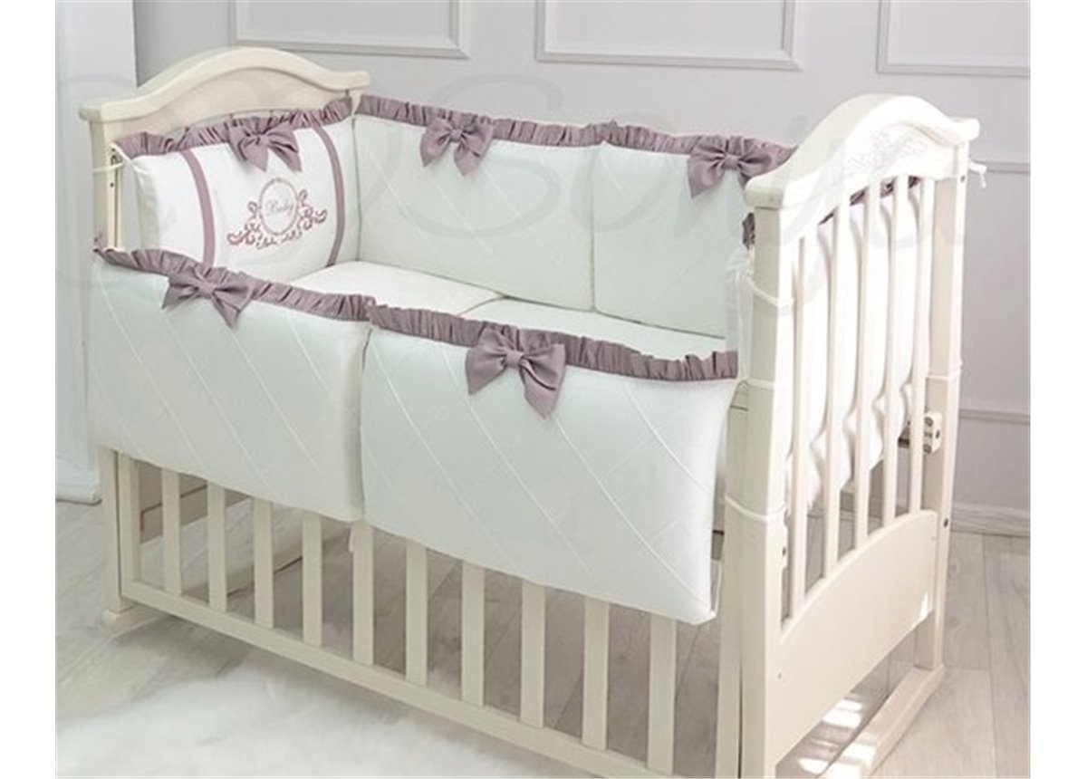 Бортики Belissimo пудра + простынь Маленькая Соня