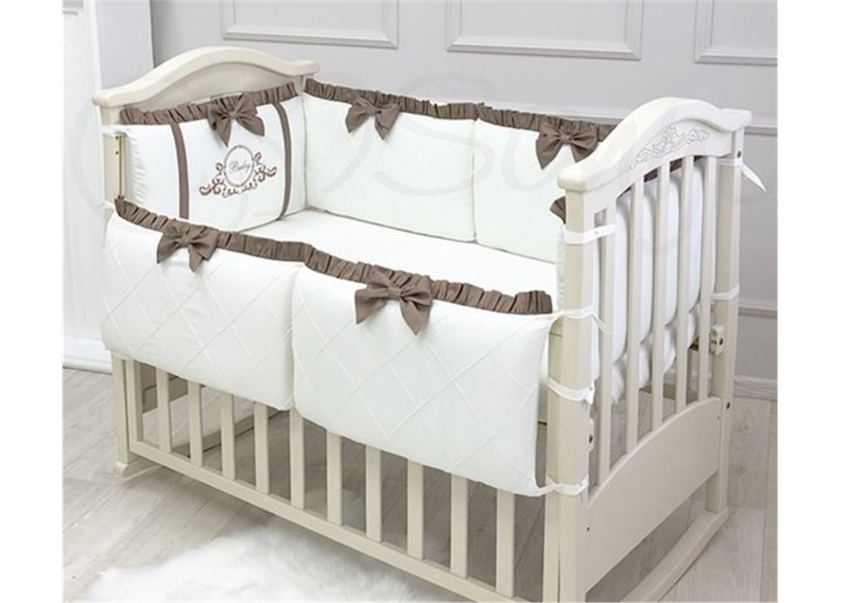 Бортики Belissimo шоколад + простынь Маленькая Соня