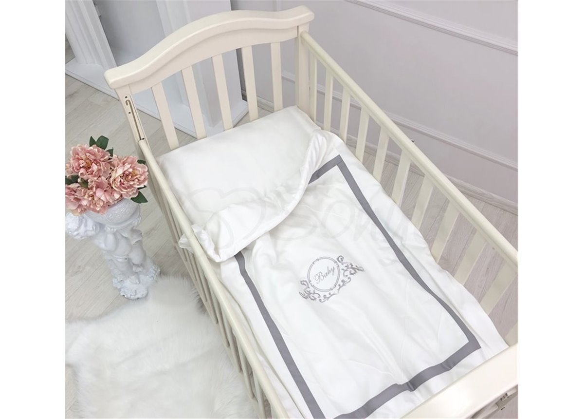 Сменный комплект постельного белья Belissimo серый Маленькая Соня