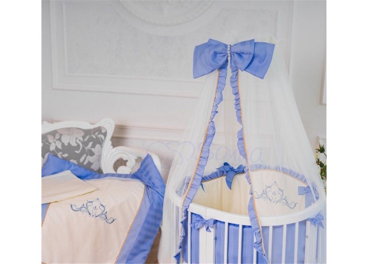 Набор постельного белья Mon Amie (6 предметов) голубой 