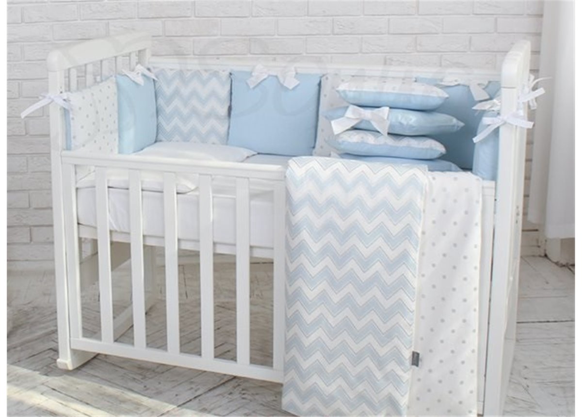 Комплект Shine зигзаг (6 предметов) Маленькая Соня голубой