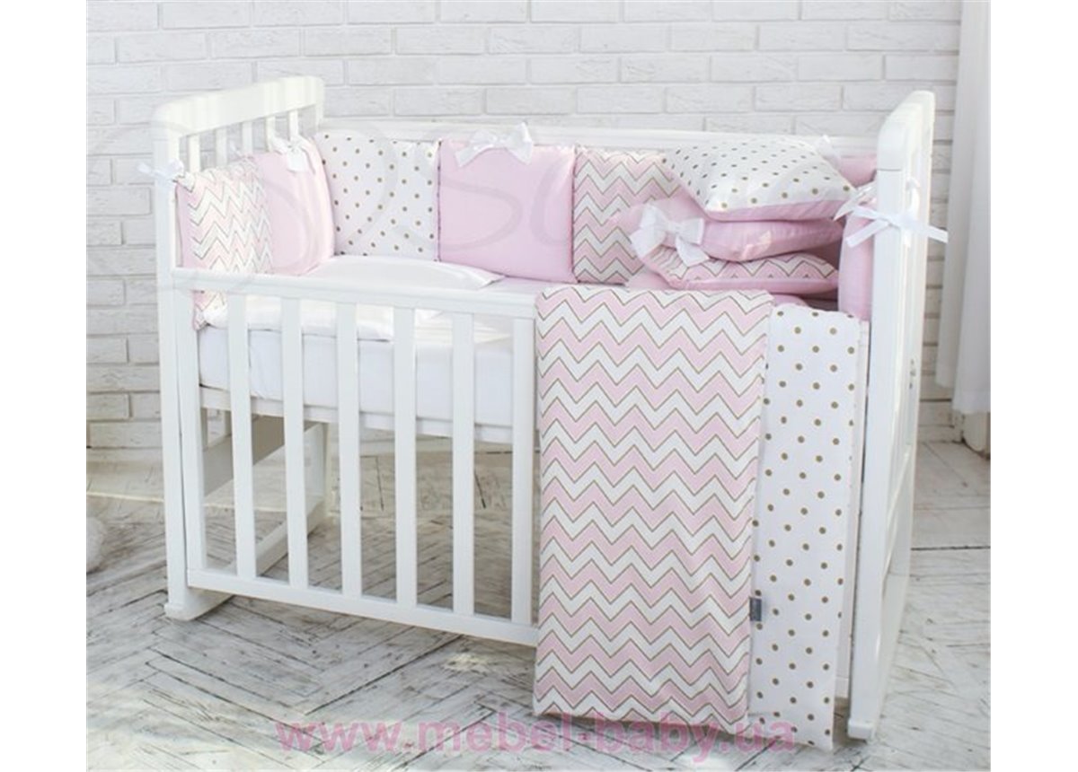 Комплект Shine зигзаг (6 предметов) Маленькая Соня розовый