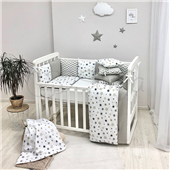 Комплект Baby Design Stars серо-бежевый (6 предметов) Маленькая Соня