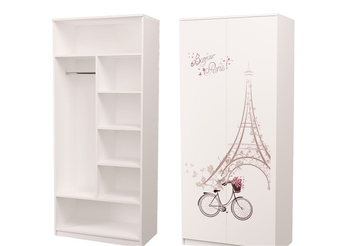 Шкаф Париж комбинированный MebelKon 50x80x211