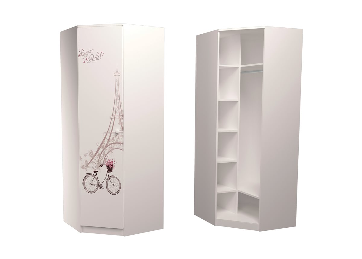 Шкаф трапеция Париж MebelKon 211x82x82