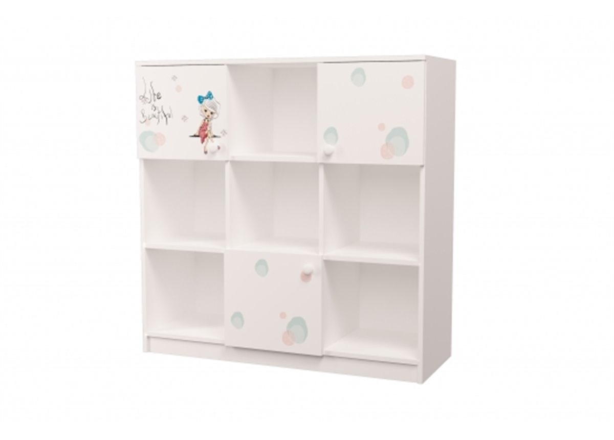 Этажерка Гламур MebelKon 40x120x120