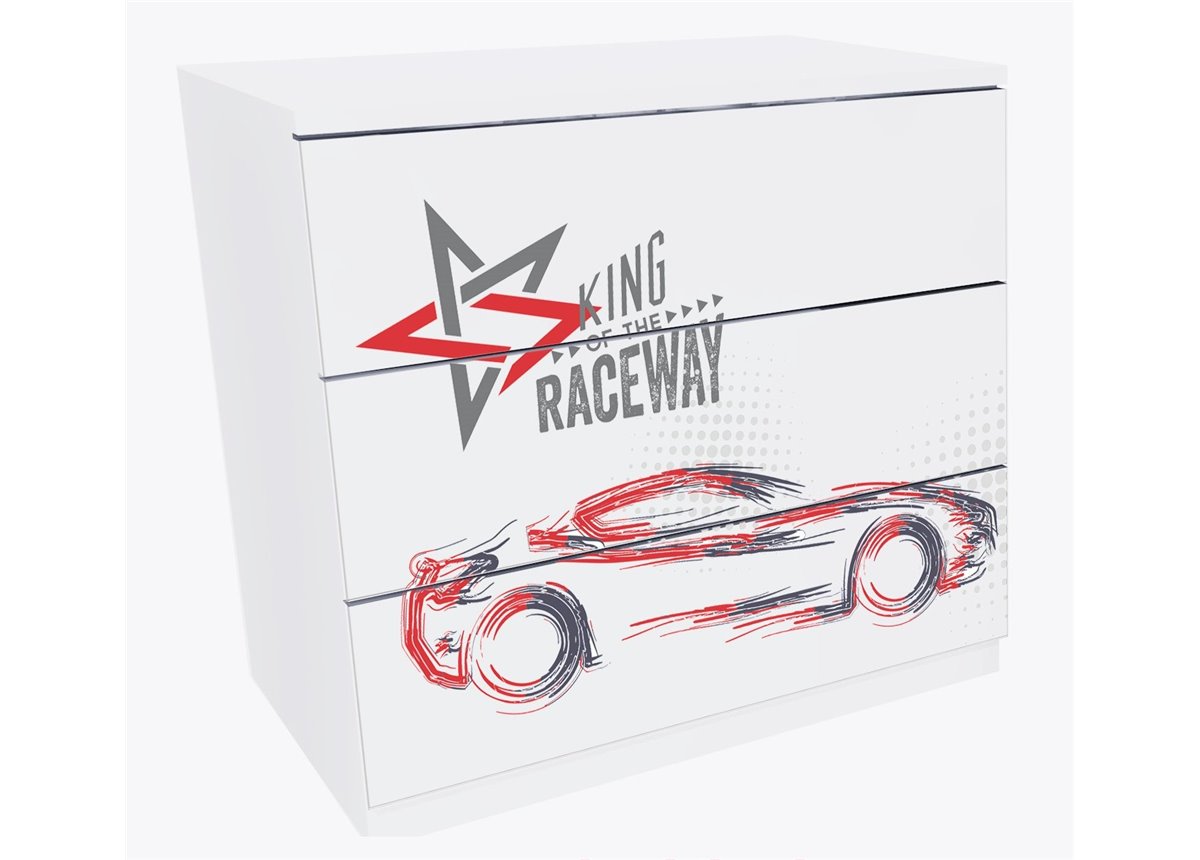 Комод Гонщик\машинка 75x72x50 MebelKon