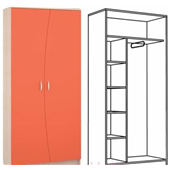 Кровать-чердак со столом КЧО 134 Fmebel 