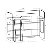 Кровать-чердак Легенда-42.3.1 Fmebel 75х175