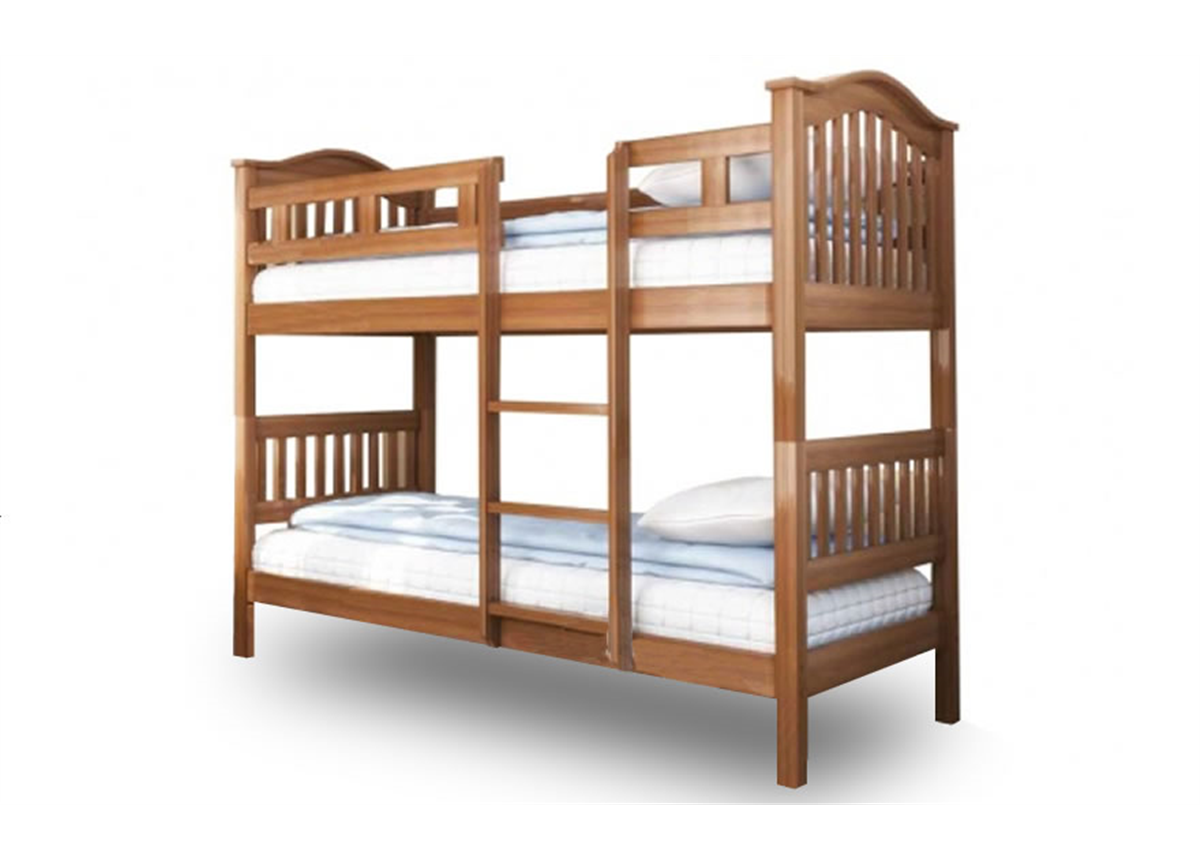 Двухъярусная кровать Максим (без ящика) Венгер 90x200 Орех Дерево