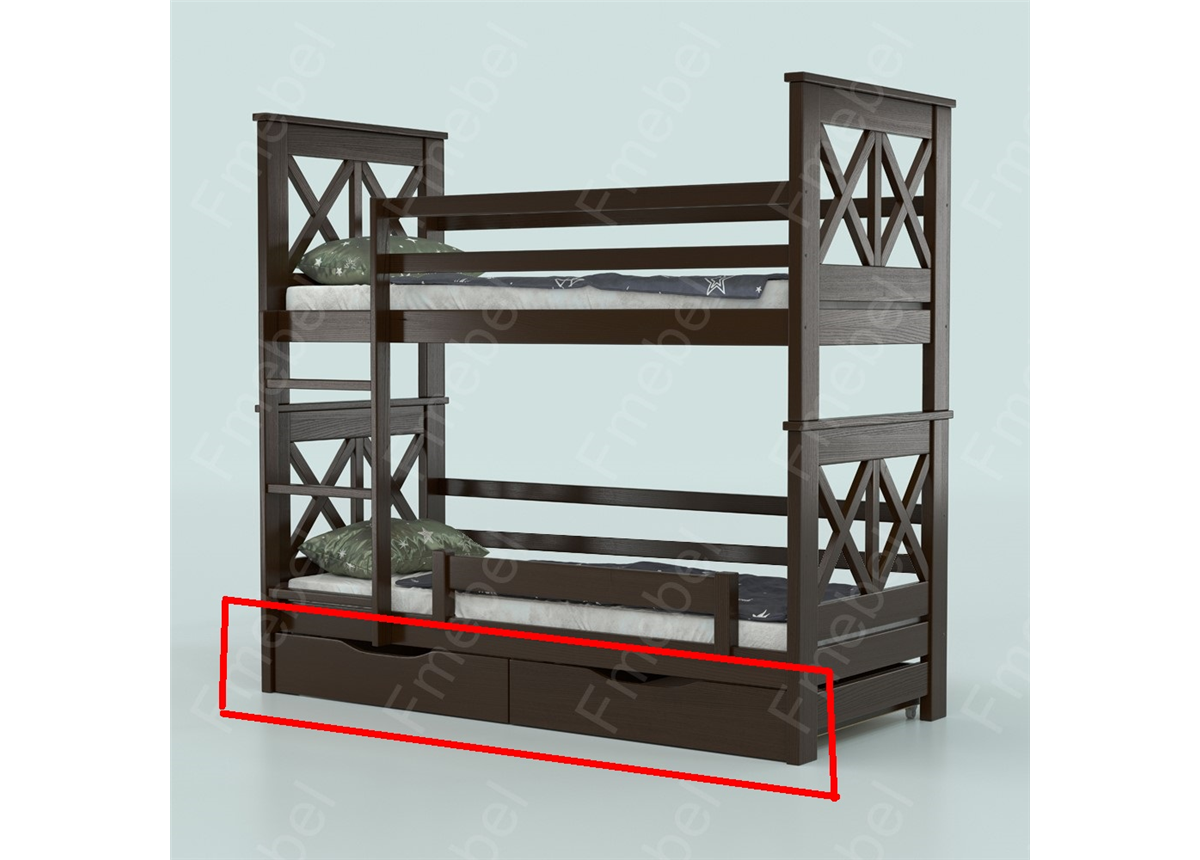 Ящики к двухъярусной кровати Лея Fmebel