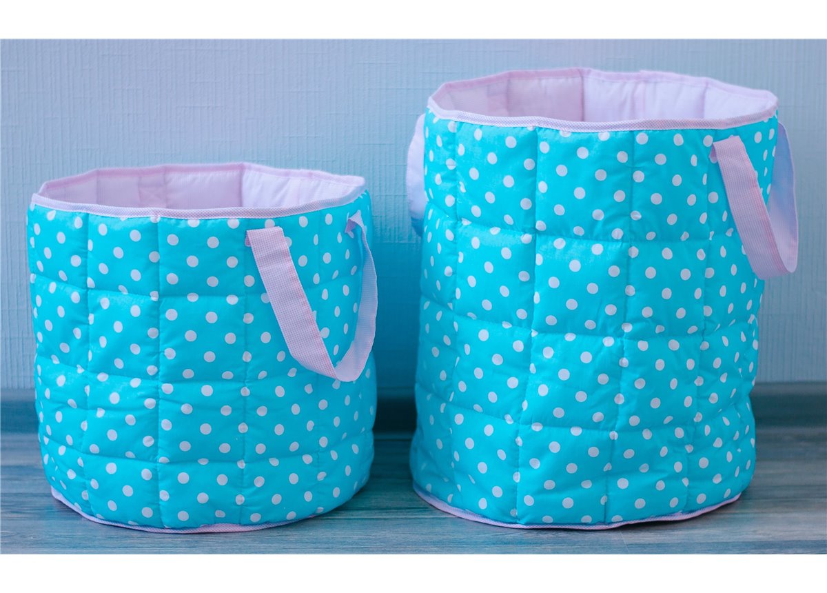 Корзина для игрушек мягкая "Горошки" Fmebel AL 350