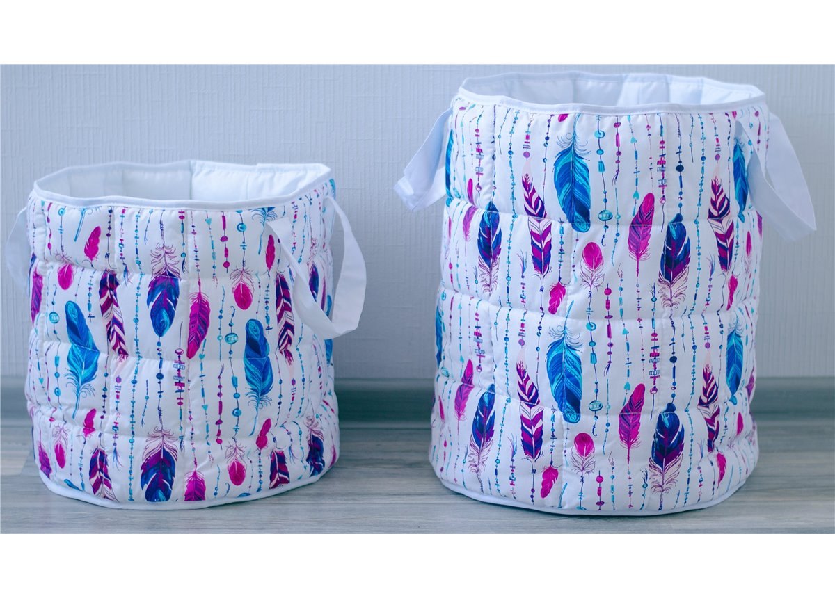 Корзина для игрушек мягкая "Индейские перышки" Fmebel AL 350