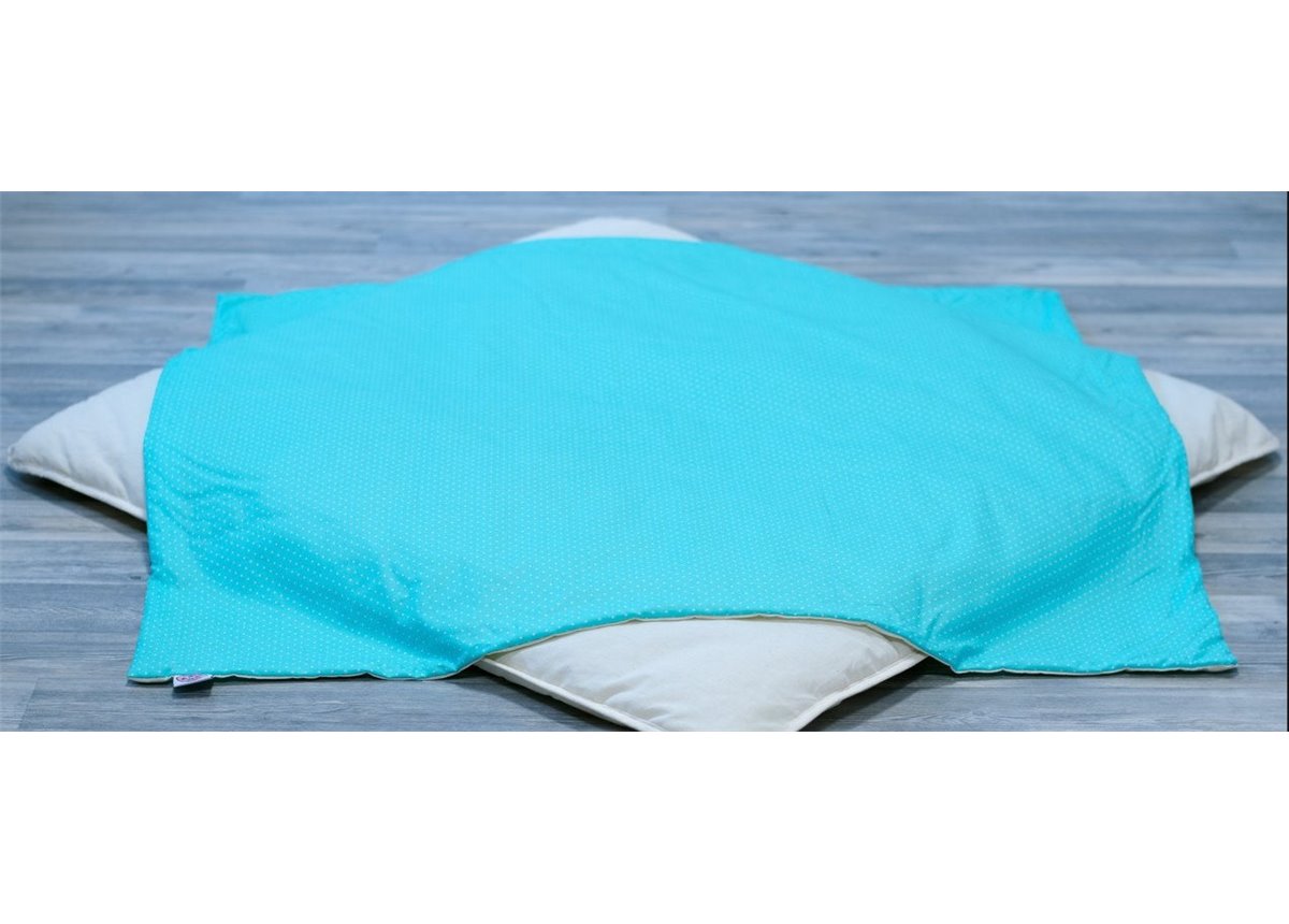 Толстый коврик для вигвама "Звезды с мятой" 100х100 Fmebel AL