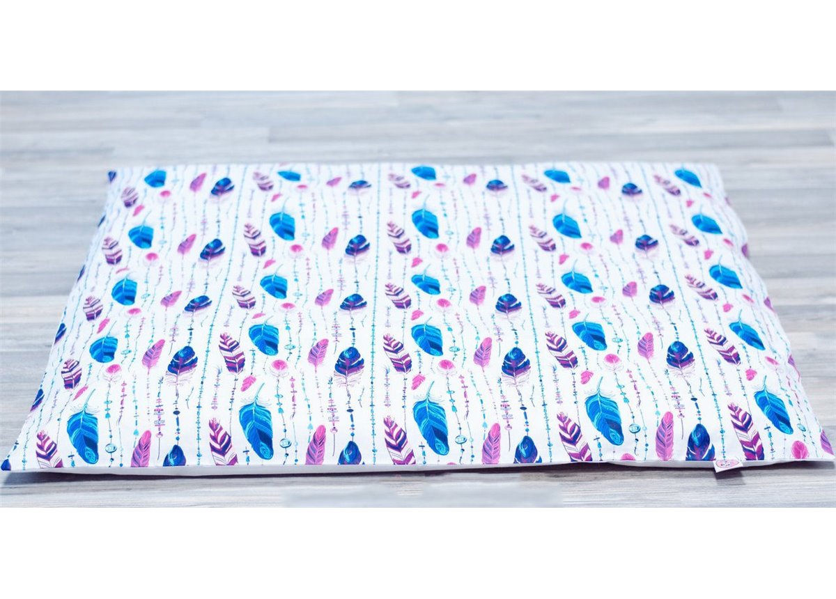 Толстый коврик для вигвама "Индейские перышки" 100х100 Fmebel AL