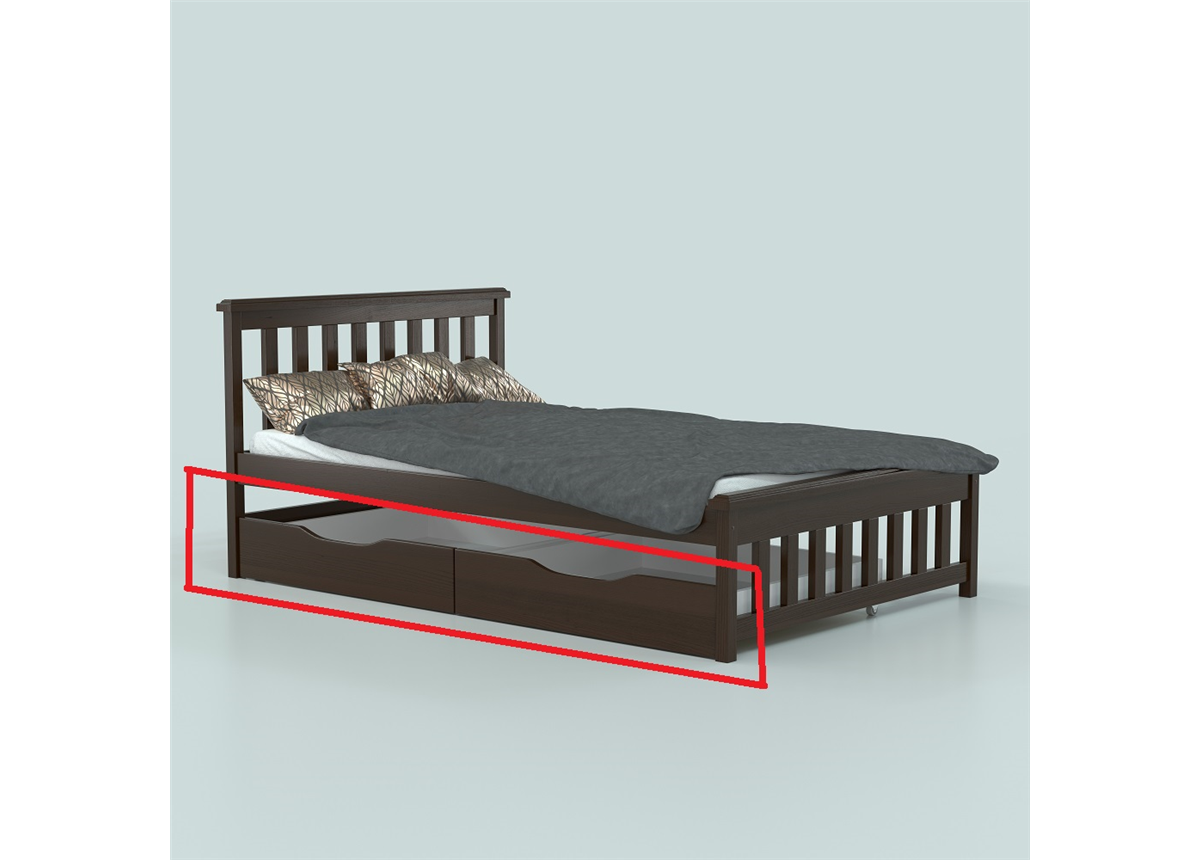 Ящики к кровати Фиби (масcив) Луна