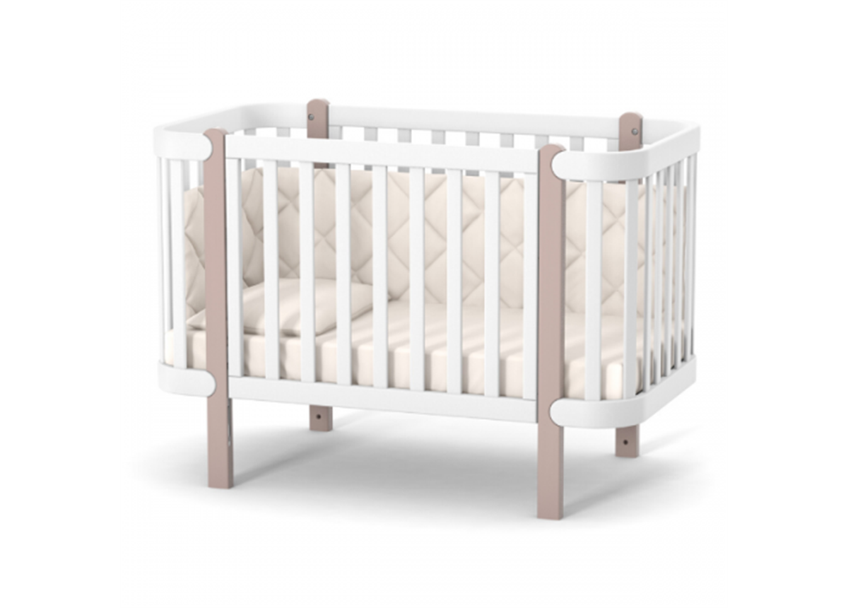 Кроватка Монако ЛД5 Верес 60x120 Капучино-белый