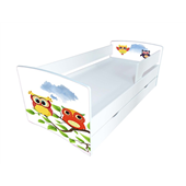 Кровать детская KINDER-COOL с ящиком и защитным бортом Viorina-Deko 80x170