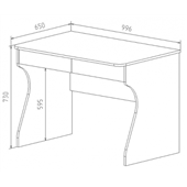 Кровать-чердак со столом КЧД 12 Fmebel 80x200