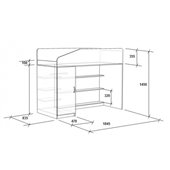 Кровать-чердак двухместная КЧД 114 Fmebel 