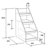 Кровать-чердак двухместная КЧД 114 Fmebel 