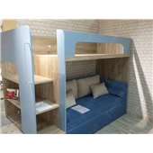 Кровать-чердак с местом под диван КЧ 34 Fmebel 80x190