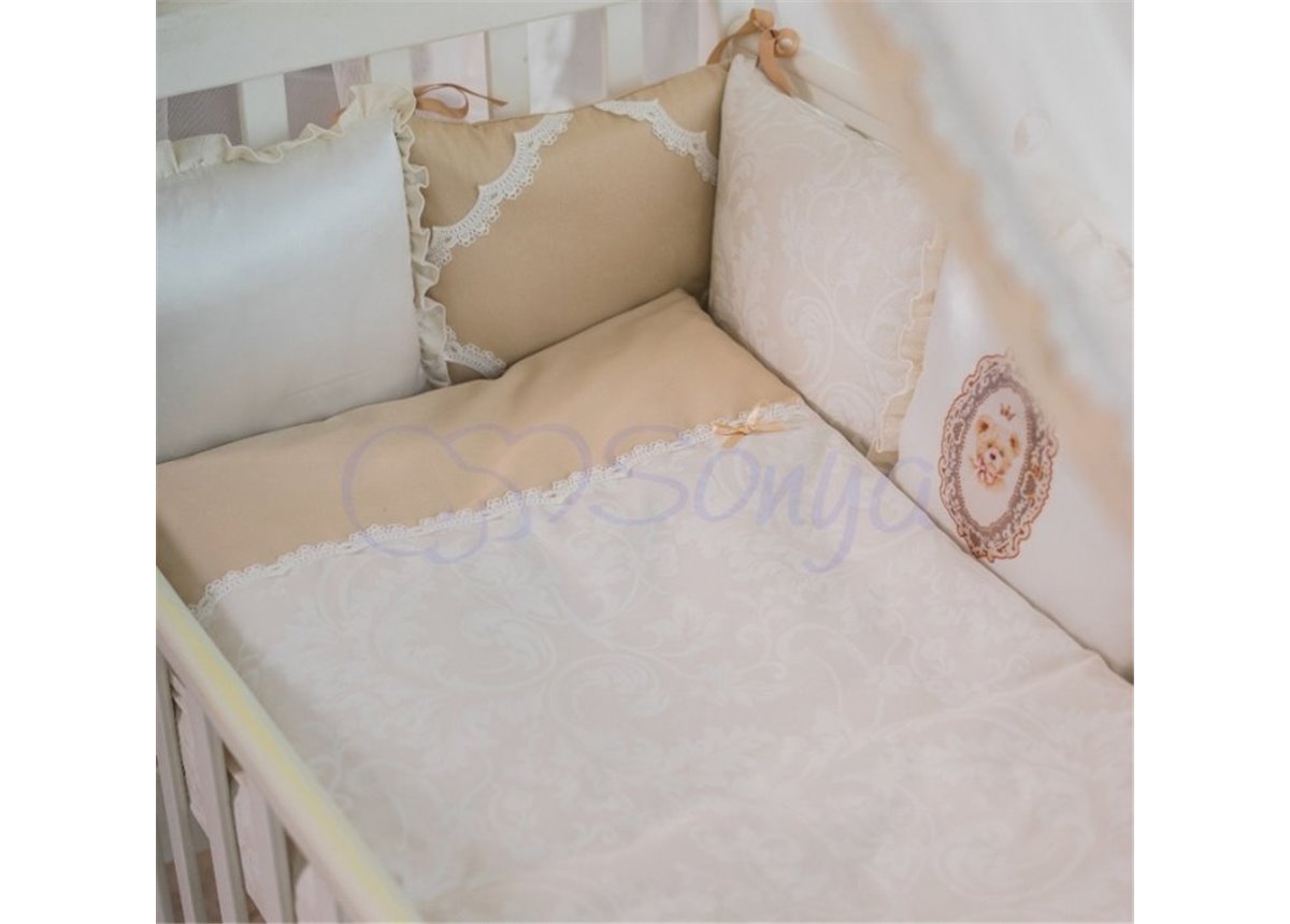 Распродажа Набор постельного белья Mon Cheri (7 предметов) кофейный