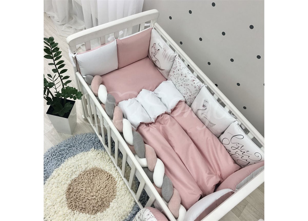 Комплект Art Desing + бортик "Коса" Оленёнок (6 предметов) Маленькая Соня