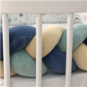 Комплект для круглых кроваток Art Desing + бортик "Коса" Ламы Маленькая Соня