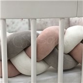Комплект для круглых кроваток Art Desing + бортик "Коса" Оленёнок Маленькая Соня