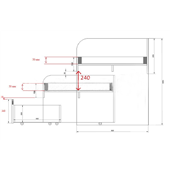 Кровать с дополнительным спальным местом и горкой ВДК 6 Fmebel 80x190