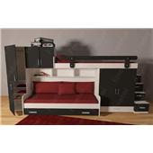 Двухъярусная кровать с дополнительным спальным местом Фарго Fmebel 80x190