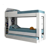 Двухъярусная кровать с дополнительным спальным местом ВКТ 12 Fmebel 80x190