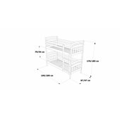 Двухъярусная кровать Бемби Дримка 80x200 Дерево