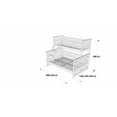Двухъярусная кровать Русалочка Дримка 80/120x190(200)