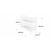 Двухъярусная кровать Сонька Дримка 80x190 Дерево