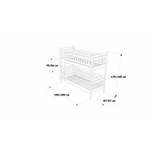 Двухъярусная кровать Том и Джерри Дримка 90x200 Дерево