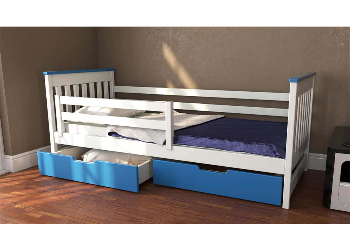 Кровать-диванчик Адель двухцветная RAL (массив) Луна 80x160