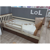 Кровать-диванчик Адель двухцветная RAL (массив) Луна 90x190/200