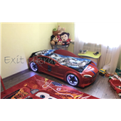 Кровать-машина Mersedes GT с подсветкой Exit Ukraine 80x160 красный